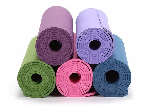 Mat Yoga 7mm Relieve Pilates Varios Colores Colchoneta