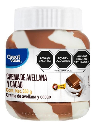 Great Value Crema De Avellanas Y Cacao 350 Gr