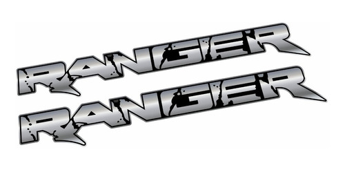 Par Adesivos Ford Ranger Emblema 2016 A 2019 Rpt009