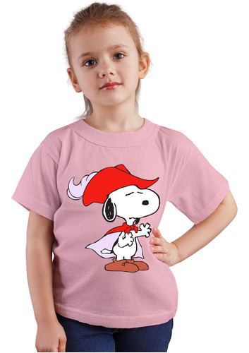 Polera Niños Snoopy Shakespeare Poeta Peanuts Algodon Wiwi