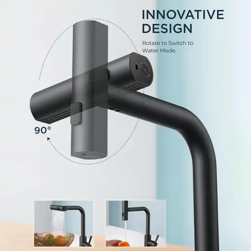 Llave Lavaplatos Negro Flexible 3 Funciones