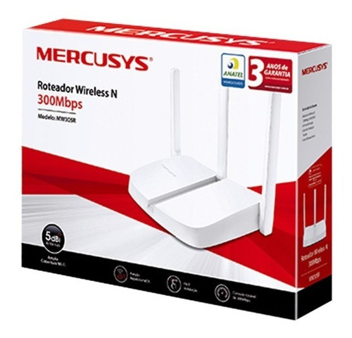 Router Inalámbrico Mercusys 2.4 Ghz 300 Mbps 3 Antenas 5 Dbi