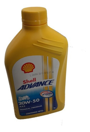 Aceite Mineral Shell 20w50 4 Tiempos Importado