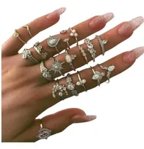 Comprar Anillos Midi Ring Tendencia Accesorios 572g Moda Cristal Dam