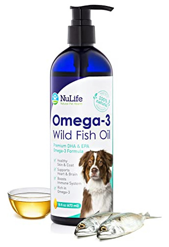Aceite De Pescado Líquido Para Perros Con Omega 3, 6 8kght