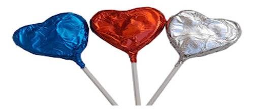 Paletas De Chocolate En Forma De Corazón   X10 