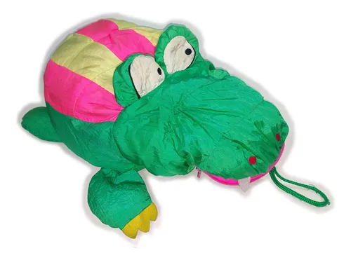 Antiguo Peluche Muñeco Cocodrilo Guardarropa Japon Decada 80 (Usado)
