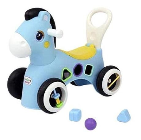 Imagen 2 de 6 de Correpasillo Caballito Montable Juego De Encastre Infantil
