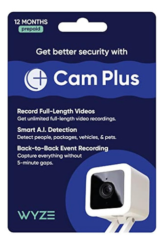 Suscripción De 12 Meses A Wyze Cam Plus