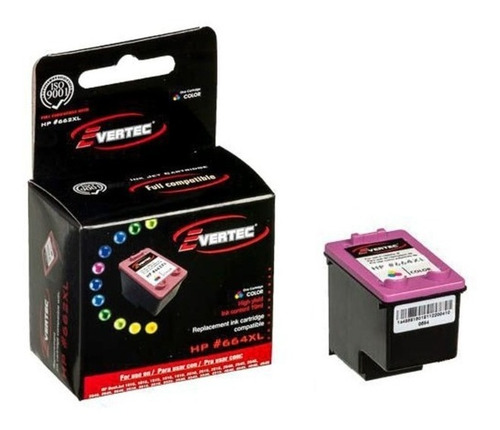 Cartucho Evertec Compatible 664xl Color