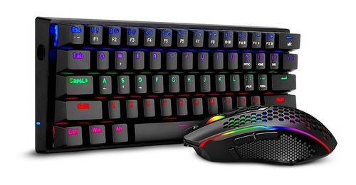 Combo T-dagger Main Force Black -teclado 60%+ Mouse- Español
