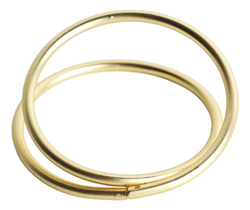 Anillos Para Servilletas, 12 Unidades, En Espiral, De Oro Ma