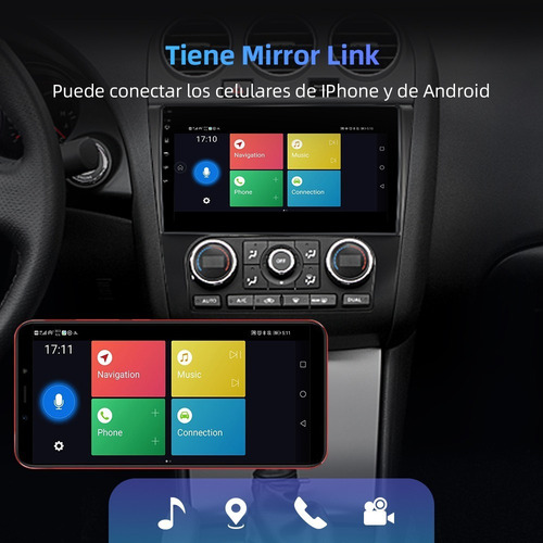 C-j Estéreo Cámara Android Para Nissan Altima 2007-2012 Gps