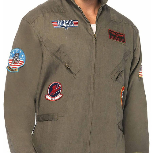 Disfraz Para Hombre Traje De Vuelo Top Gun Talla S/m