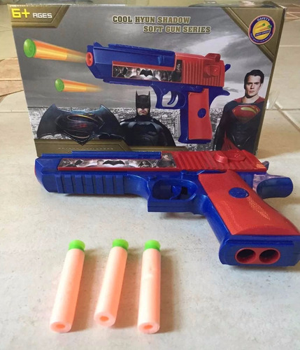 2 Lançador Nerf Arma Pistola Desert Eagle Brinquedo Dardos