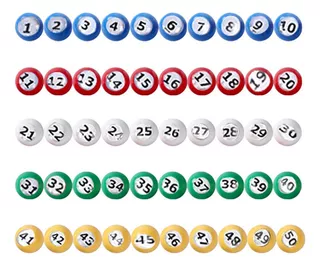 Bolas Numéricas Para Máquina De Loteria De Jogos De 1 A 50