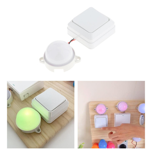 4 Enchufe Eléctrico De Tablero Ocupado De Luz Led Juguetes