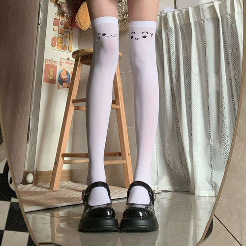 Calcetines Por Encima De La Rodilla Jk Para Niñas, Medias Ha