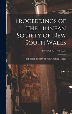Libro Proceedings Of The Linnean Society Of New South Wal...