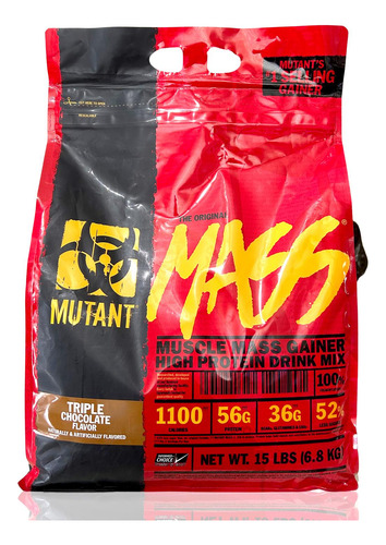 Mutant Mass 15 Lbs Sabor Triple Chocolate Mutant