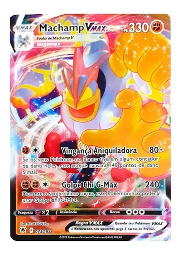 Carta Pokémon Machamp V Forte Estrelas Radiantes Original