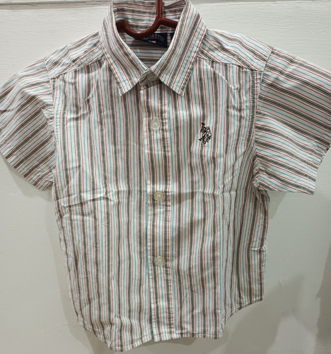 Camisa Marca Polo Y Mono Pantalón Gap Niño. Talla 24 M.