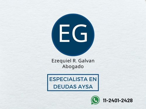 Abogado - Deudas Aysa - Juicio, Prescripción, Reducción