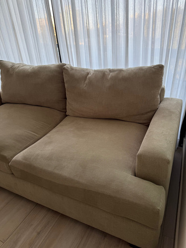 Sofa Sillon Valery Soft Arena 2 X 1 Metro Camastro Arena Lino (Usado)