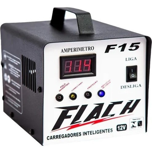 Carregador Inteligente De Bateria 15a 12v - Flach F15