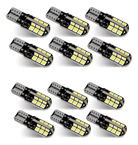 Kit 12 Luces Led T10 Cola De Pescado 5w Canbus