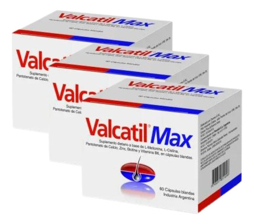 Pack X3 Valcatil Max 60 Caps Blandas