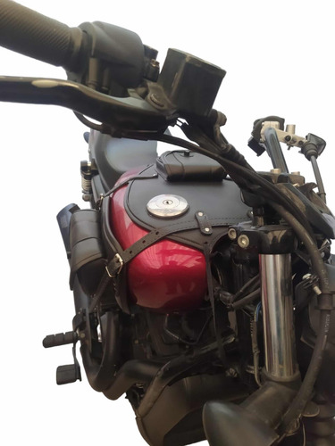 Cubretanque Para Motocicleta Harley Street Color Negro