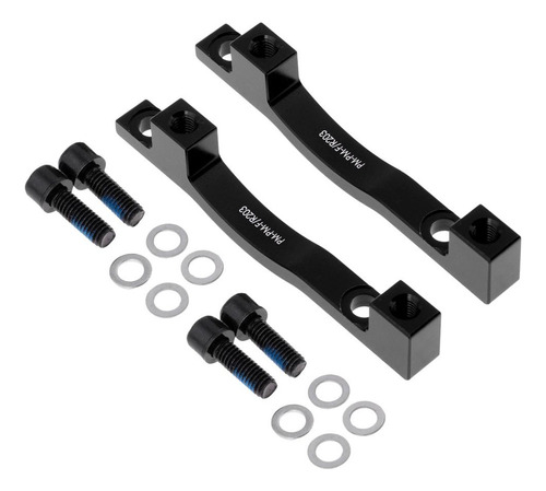 2 Unids / Set Pinza Adaptador Poste Montaje Pm 203mm Negro