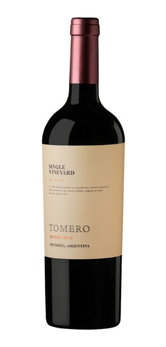 Imagen 1 de 1 de Tomero Single Vineyard Syrah