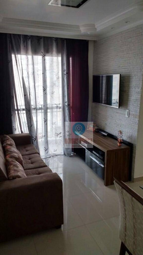 Imagem 4 de 30 de Apartamento Semi Mobiliado Com 3 Dormitórios À Venda, 57 M² Por R$ 225.000 - Jardim São Miguel - Ferraz De Vasconcelos/sp - Ap0231