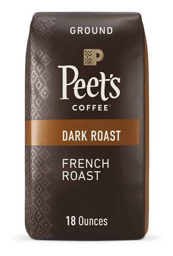 Peet's Coffee, Café Molido Tostado Oscuro, Bolsa De 18 Onzas