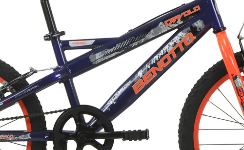 Bicicleta Benotto Diavolo Rodada 20 1v Infantil Niño Acero Azul