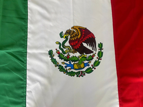 Bandera De Mexico Para Exterior De Intemperie 90x1.58