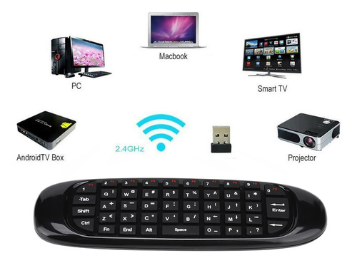Teclado Inalámbrico De Control Remoto C120 Usb 2.4g Flying M
