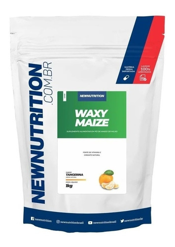 Suplemento em pó NewNutrition  Waxy Maize carboidratos Waxy Maize sabor  tangerina em sachê de 1kg