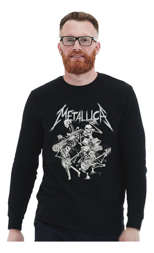 Polera Ml Metallica Band Comic Metal Impresión Directa