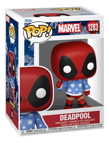Funko Pop Marvel - Holiday Deadpool (sweater) #1283 (Usado)