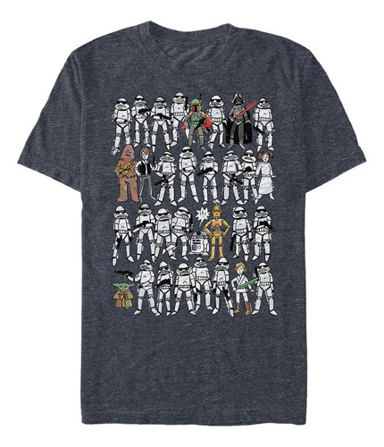 Star Wars & Tall Sketches Camiseta De Manga Corta Para Hombr