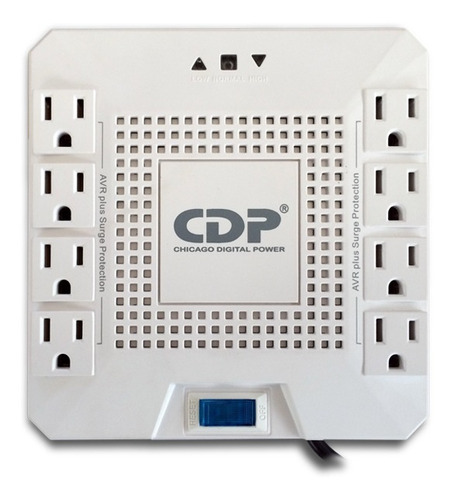 Regulador De Voltaje Cdp R-avr 1808 1800va 1000w 8 Contactos