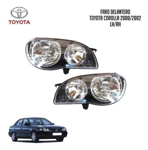 Faro Delantero Toyota Corolla 2000/2002 Der/izq Tpg