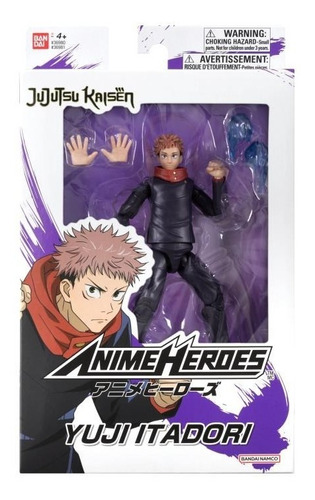 Figura Yuji Itadori Jujutsu Kaisen Anime Heroes Bandai