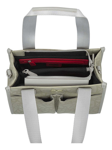 Bolsa Tote Cloe Javari I Mediano Color Gris