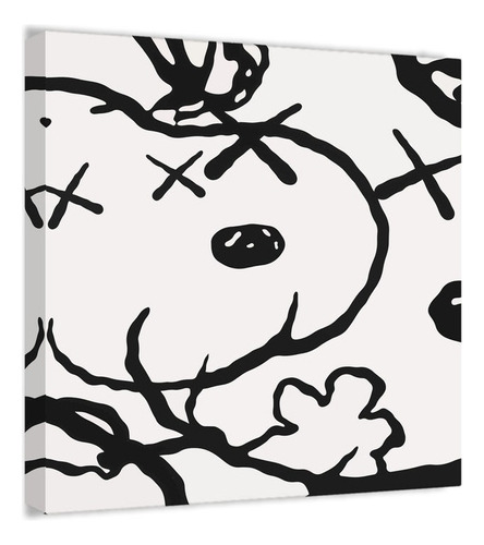 Cuadro Canvas Moderno Kaws Snoopy Recamara, Oficina 120x120