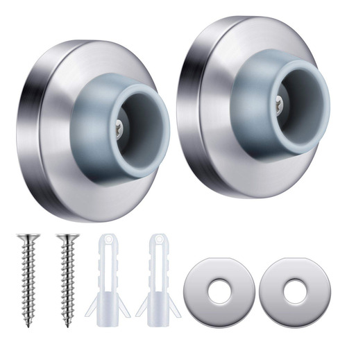 Protector De Puerta De Acero Inoxidable Con Tope De Pared -
