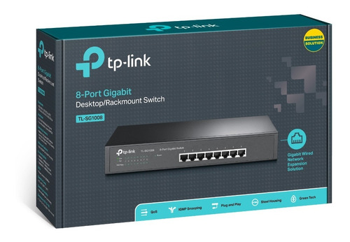 Switch Tp-link 8 Puertos Gigabit 10/100/1000 Tl-sg1008 Rack